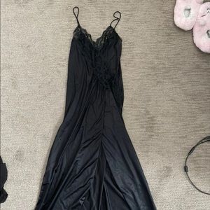 Vintage Black Slip Dress